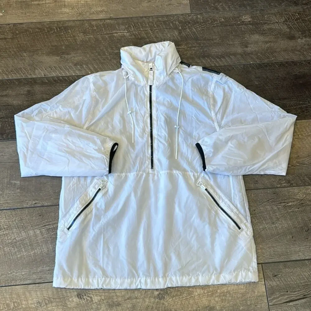 Adidas Men's EQT Vintage Windbreaker White Black Size L